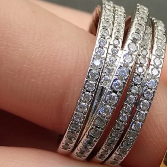 🚨 LIKE NEW DESIGNER INSPIRED DY 925 STERLING SILVER RING! - Picture 3 of 6